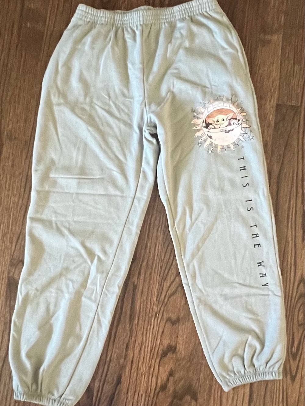 Star Wars Sage Green Joggers with Grogu Graphic